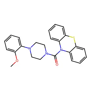 4-(2-Methoxyphenyl)piperazinyl phenothiazin-10-yl ketone structure