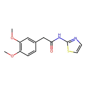 2-(3,4-dimethoxyphenyl)-N-(1,3-thiazol-2-yl)acetamide structure