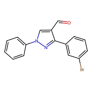 3-(3-bromophenyl)-1-phenyl-1H-pyrazole-4-carbaldehyde structure