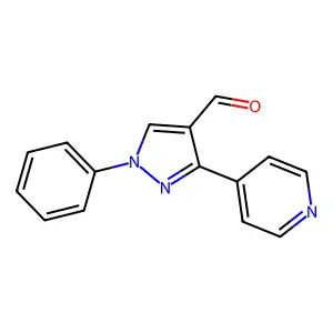 1-phenyl-3-(pyridin-4-yl)-1H-pyrazole-4-carbaldehyde structure