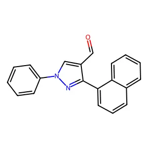 3-(naphthalen-1-yl)-1-phenyl-1H-pyrazole-4-carbaldehyde structure