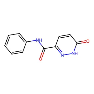 6-oxo-N-phenyl-1,6-dihydropyridazine-3-carboxamide structure