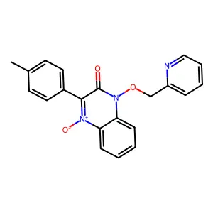 3-(4-Methylphenyl)-4-oxido-1-(pyridin-2-ylmethoxy)quinoxalin-4-ium-2-one structure
