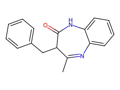 3-Benzyl-4-methyl-1,3-dihydro-1,5-benzodiazepin-2-one structure