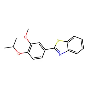 2-(3-Methoxy-4-propan-2-yloxyphenyl)-1,3-benzothiazole structure