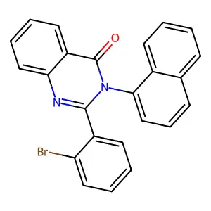 2-(2-Bromophenyl)-3-naphthalen-1-ylquinazolin-4-one structure