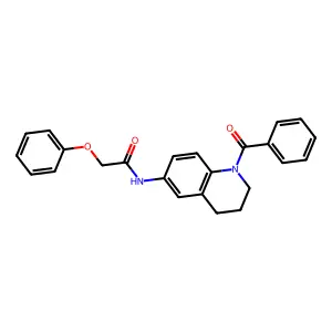 N-(1-benzoyl-1,2,3,4-tetrahydroquinolin-6-yl)-2-phenoxyacetamide structure