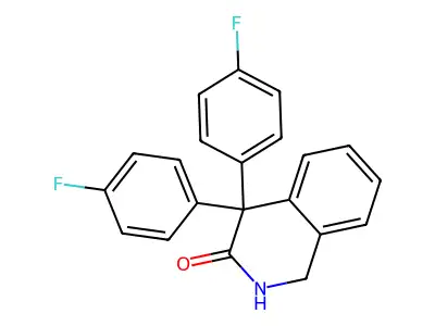 4,4-Bis(4-fluorophenyl)-1,2-dihydroisoquinolin-3-one structure