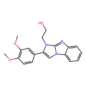 2-[2-(3,4-Dimethoxyphenyl)imidazo[1,2-a]benzimidazol-3-yl]ethanol structure
