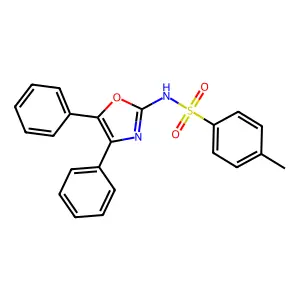N-(4,5-diphenyl-1,3-oxazol-2-yl)-4-methylbenzenesulfonamide structure
