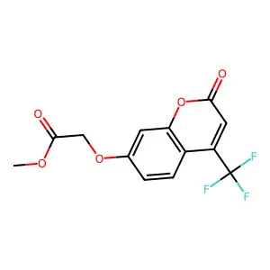 methyl {[2-oxo-4-(trifluoromethyl)-2H-chromen-7-yl]oxy}acetate structure