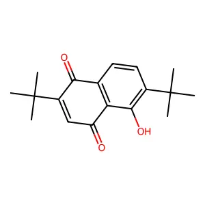 2,6-Ditert-butyl-5-hydroxynaphthalene-1,4-dione structure