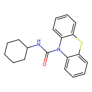 N-cyclohexyl-10H-phenothiazine-10-carboxamide structure