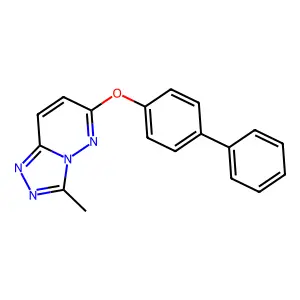 3-Methyl-6-(4-phenylphenoxy)-[1,2,4]triazolo[4,3-b]pyridazine structure