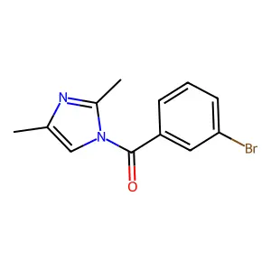 (3-bromophenyl)(2,4-dimethyl-1H-imidazol-1-yl)methanone structure