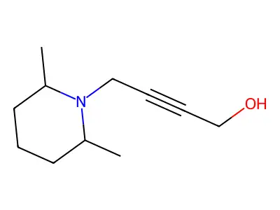 4-(2,6-Dimethylpiperidin-1-yl)but-2-yn-1-ol structure