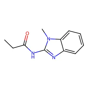 N-(1-methylbenzimidazol-2-yl)propanamide structure