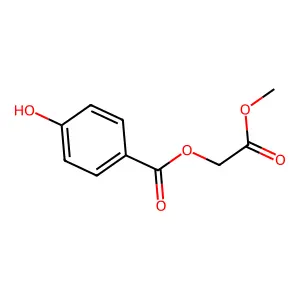 2-Methoxy-2-oxoethyl 4-hydroxybenzoate structure