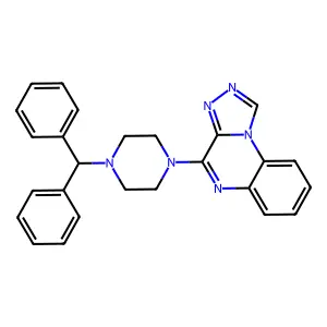 4-(4-Benzhydrylpiperazin-1-yl)-[1,2,4]triazolo[4,3-a]quinoxaline structure