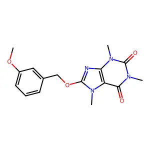 8-(3-Methoxybenzyloxy)caffeine structure