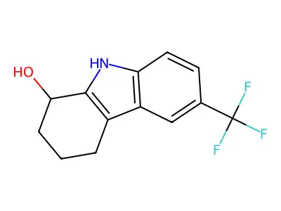 6-(trifluoromethyl)-2,3,4,9-tetrahydro-1H-carbazol-1-ol structure