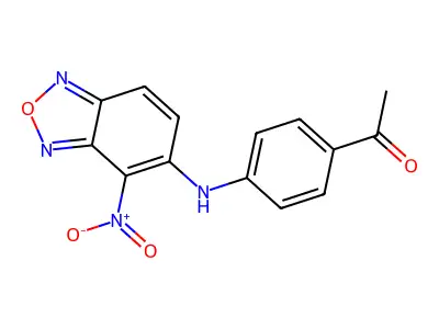 1-[4-[(4-Nitro-2,1,3-benzoxadiazol-5-yl)amino]phenyl]ethanone structure
