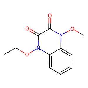 1-Ethoxy-4-methoxyquinoxaline-2,3-dione structure