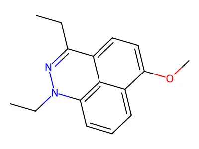 1,3-diethyl-6-methoxy-1H-benzo[de]cinnoline structure