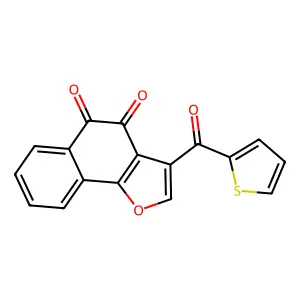 3-(2-Thienylcarbonyl)naphtho[1,2-b]furan-4,5-dione structure