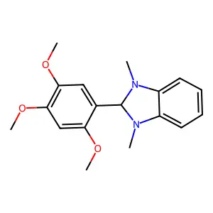 1,3-dimethyl-2-(2,4,5-trimethoxyphenyl)-2H-benzimidazole structure