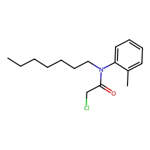 2-chloro-N-heptyl-N-(2-methylphenyl)acetamide structure
