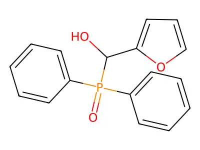 Diphenylphosphoryl(furan-2-yl)methanol structure