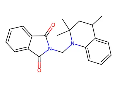 2-[(2,2,4-trimethyl-3,4-dihydroquinolin-1(2H)-yl)methyl]-1H-isoindole-1,3(2H)-dione structure