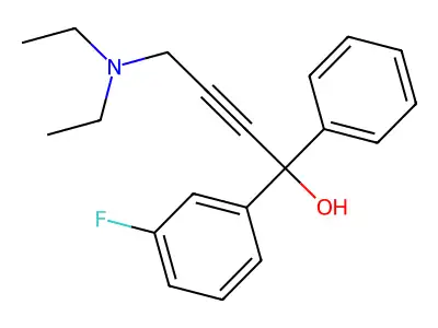 4-(Diethylamino)-1-(3-fluorophenyl)-1-phenylbut-2-yn-1-ol structure
