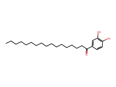 1-(3,4-Dihydroxyphenyl)heptadecan-1-one structure