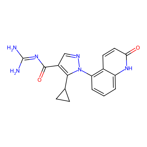 Zoniporide metabolite M1 structure