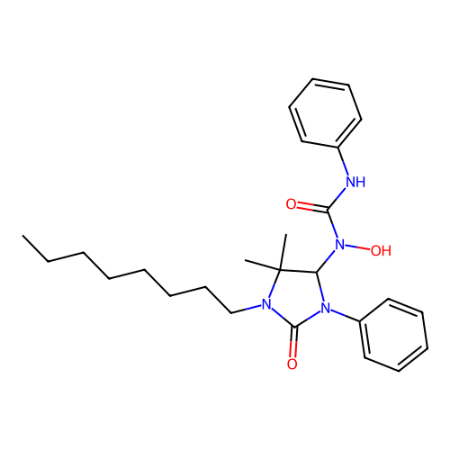 1-(5,5-Dimethyl-1-octyl-2-oxo-3-phenylimidazolidin-4-yl)-1-hydroxy-3-phenylurea structure