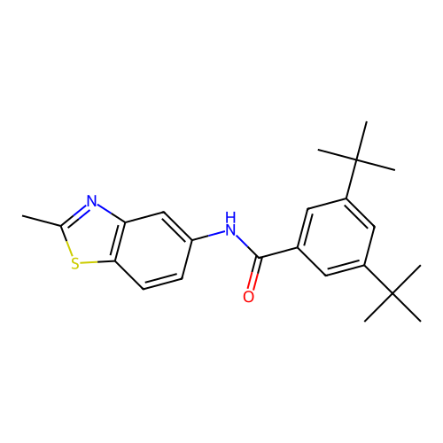 3,5-DI-Tert-butyl-N-(2-methyl-benzothiazol-5-YL)-benzamide structure