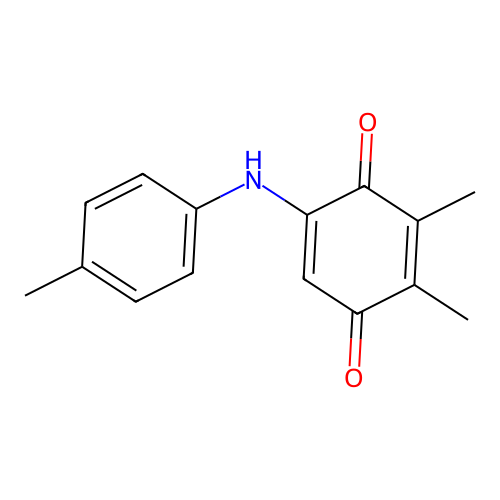 2,3-Dimethyl-5-[(4-methylphenyl)amino]cyclohexa-2,5-diene-1,4-dione structure