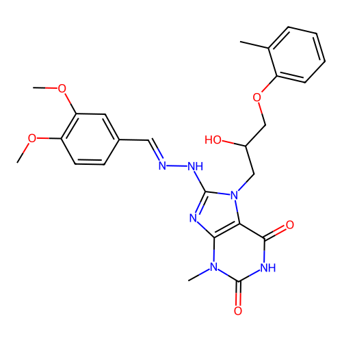 C25H28N6O6 structure