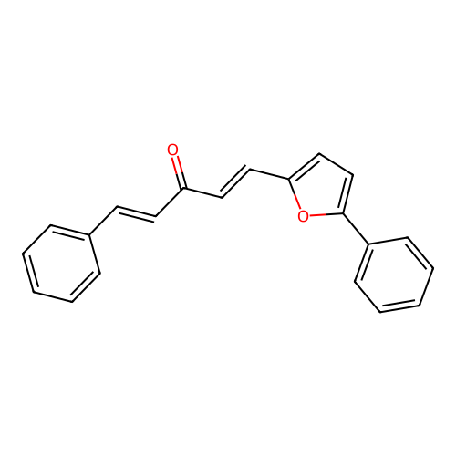 (1E,4E)-1-phenyl-5-(5-phenylfuran-2-yl)penta-1,4-dien-3-one structure