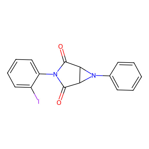 3-(2-Iodophenyl)-6-phenyl-3,6-diazabicyclo[3.1.0]hexane-2,4-dione structure
