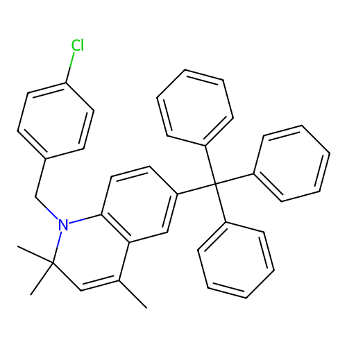 1-(4-Chlorobenzyl)-2,2,4-trimethyl-6-trityl-1,2-dihydroquinoline structure