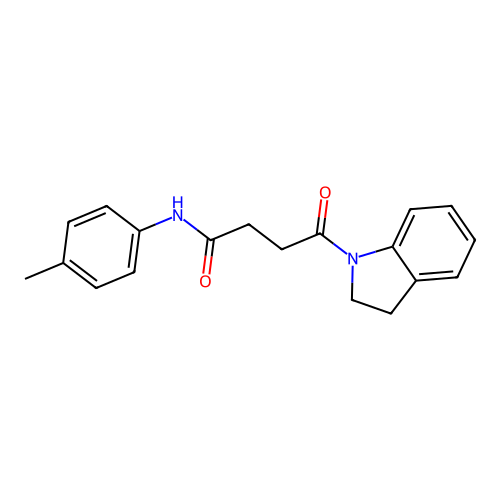 4-(indolin-1-yl)-4-oxo-N-(p-tolyl)butanamide structure
