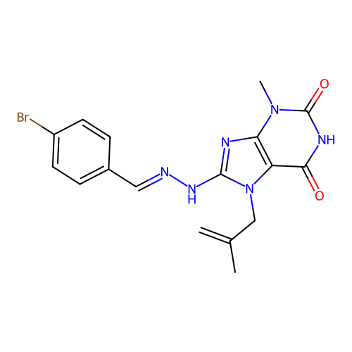 C17H17BrN6O2 structure