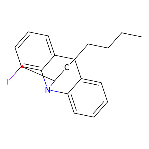 9-butyl-11-(iodomethyl)-9H-9,10-ethanoacridine structure