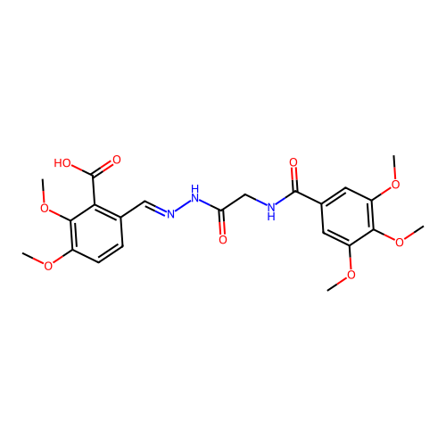 C22H25N3O9 structure