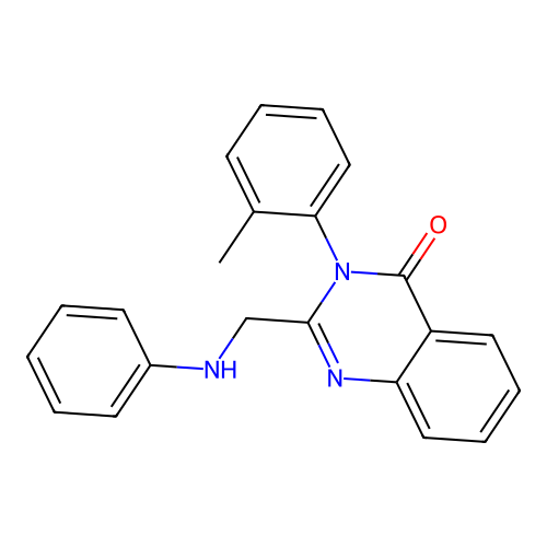 2-Phenylaminomethyl-3-o-tolyl-3H-quinazolin-4-one structure