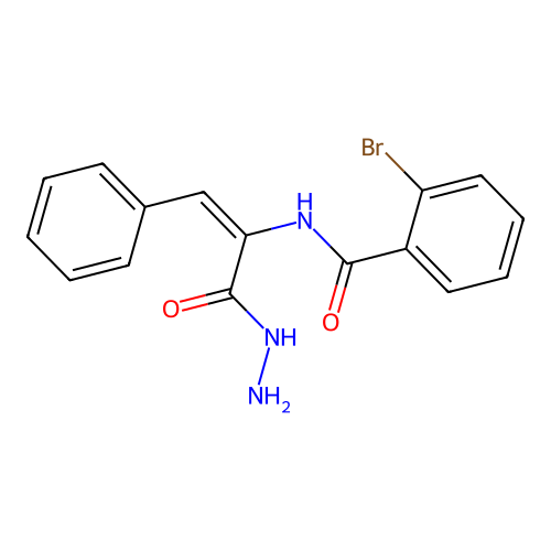 Propenhydrazide, 2-(2-bromobenzoylamino)-3-phenyl- structure