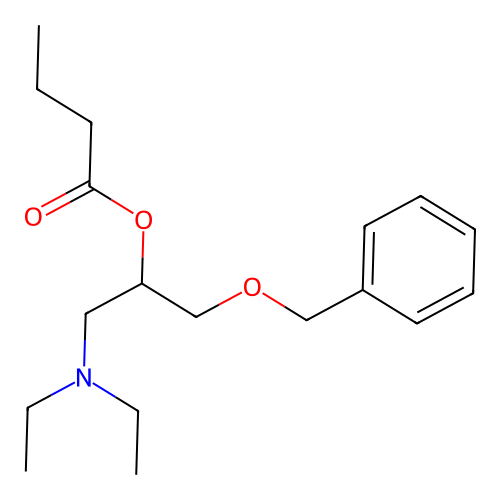 1-(Benzyloxy)-3-(diethylamino)propan-2-YL butanoate structure